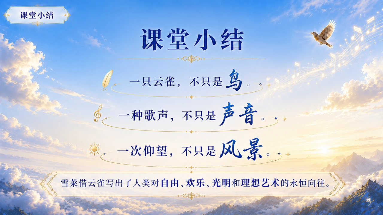 统编版高中语文课件《致云雀》 - 预览图8