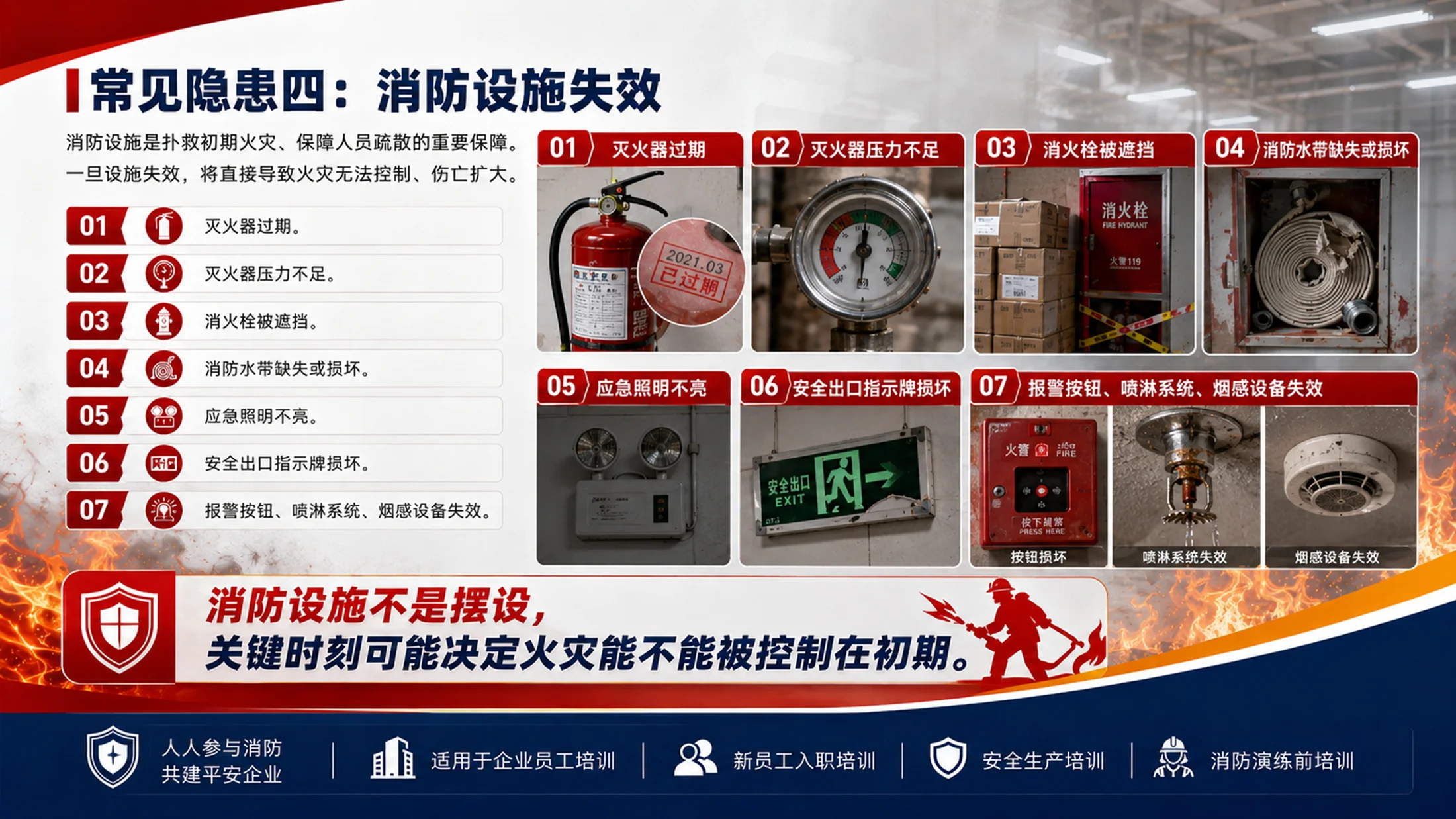 企业消防安全培训PPT课件｜员工消防知识培训｜消防演练安全教育模板 - 预览图12