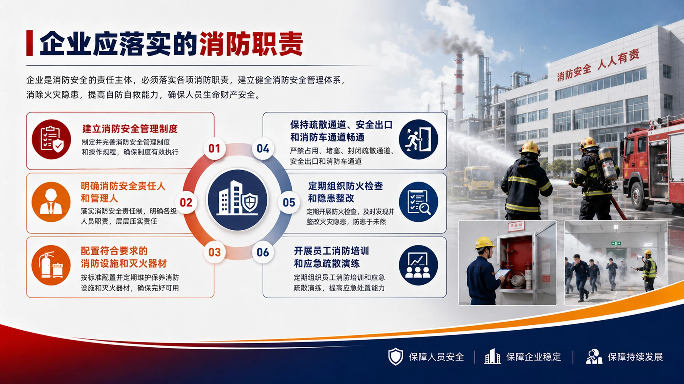 企业消防安全培训PPT课件｜员工消防知识培训｜消防演练安全教育模板 - 预览图7