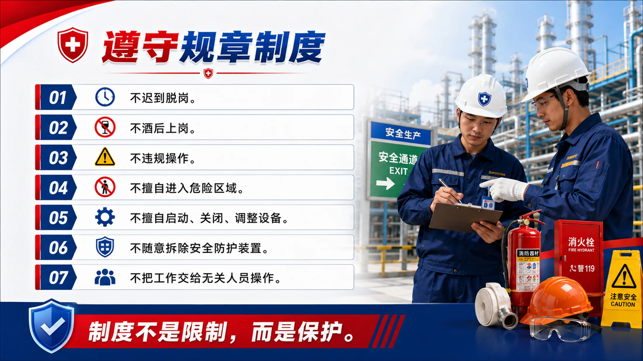 新员工入职安全培训PPT课件｜岗前安全教育｜企业员工上岗培训模板 - 预览图9