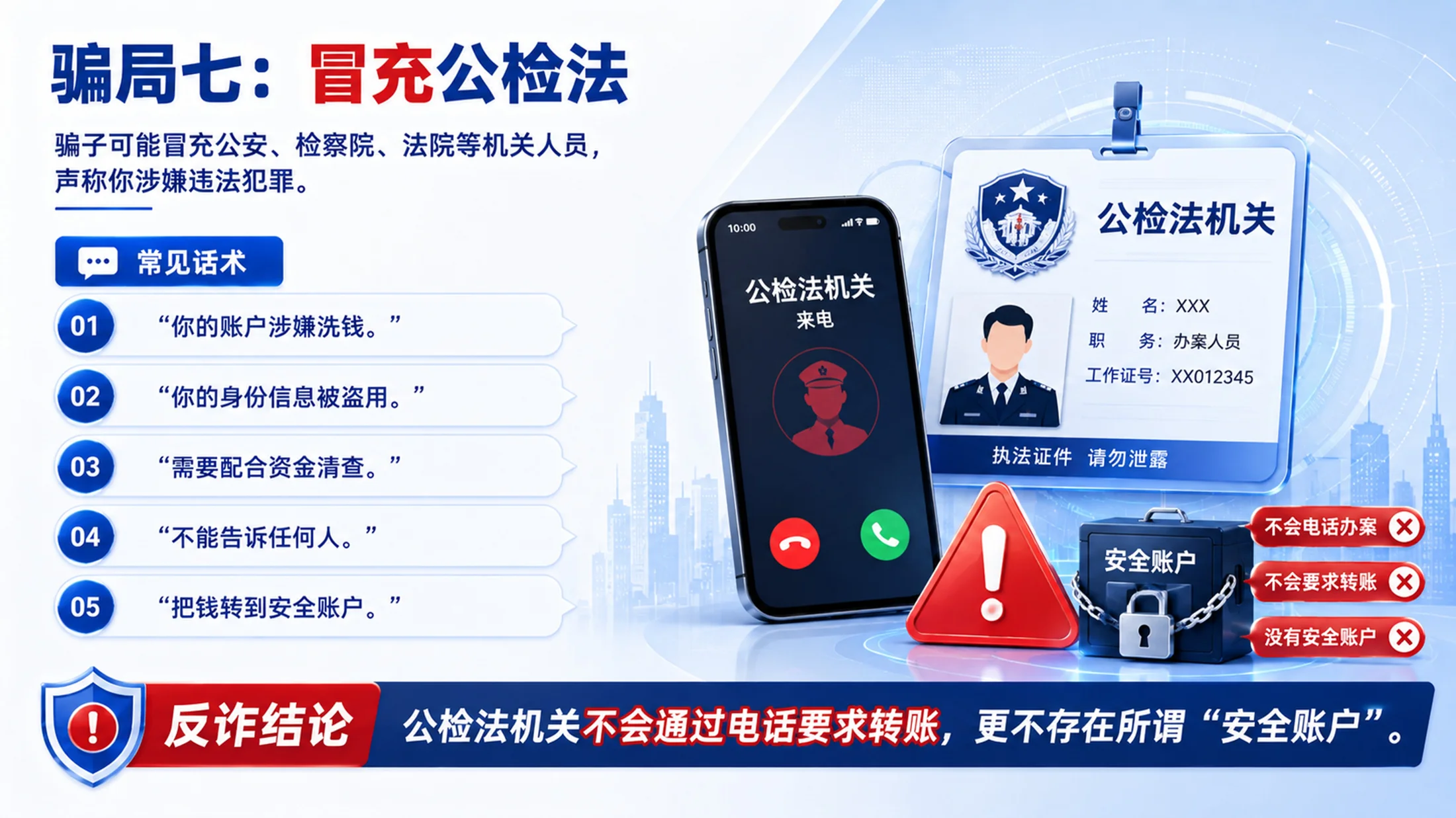 员工反诈防骗培训PPT课件｜企业反诈骗安全教育｜防范电信网络诈骗模板 - 预览图15