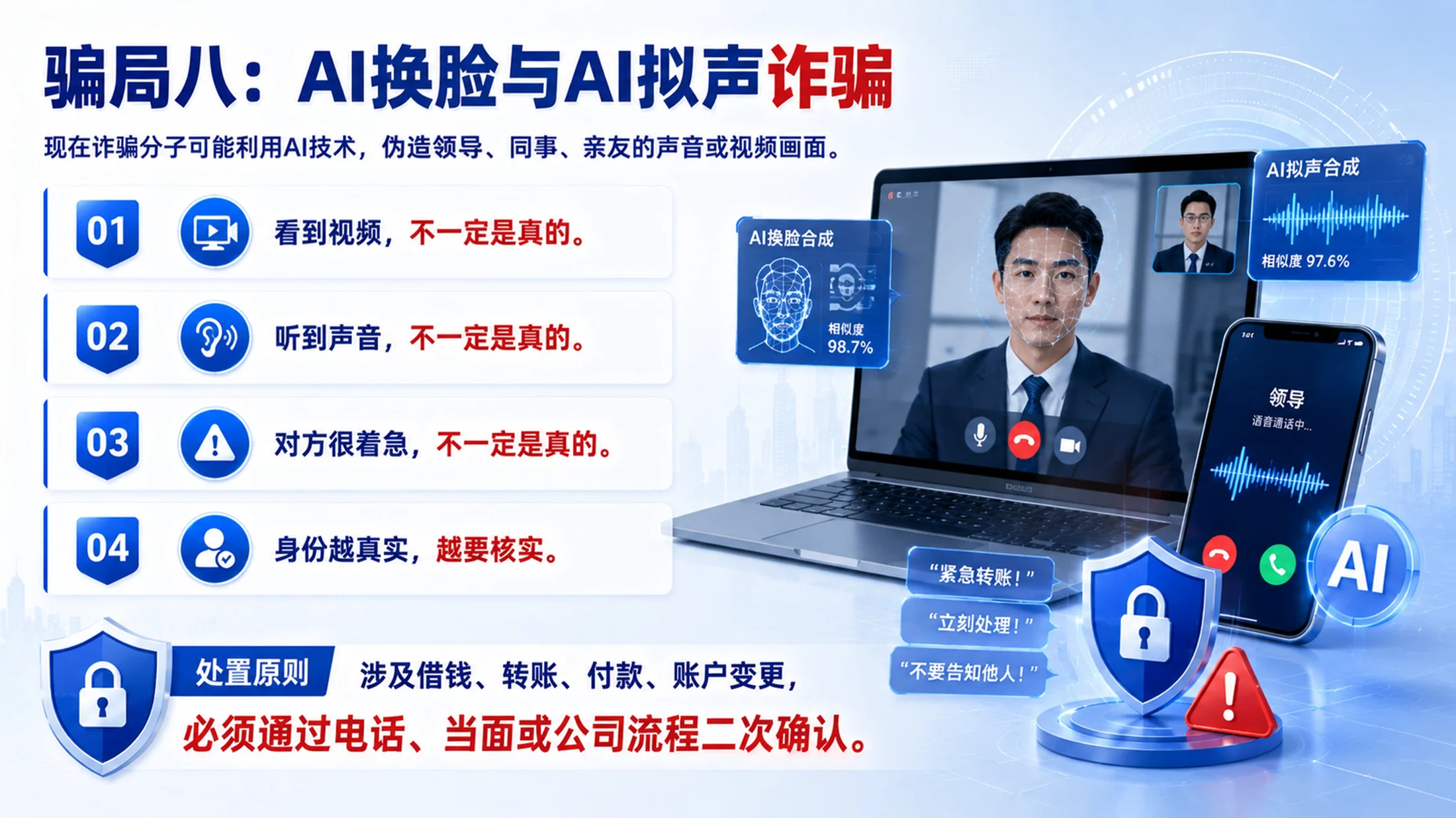 员工反诈防骗培训PPT课件｜企业反诈骗安全教育｜防范电信网络诈骗模板 - 预览图16