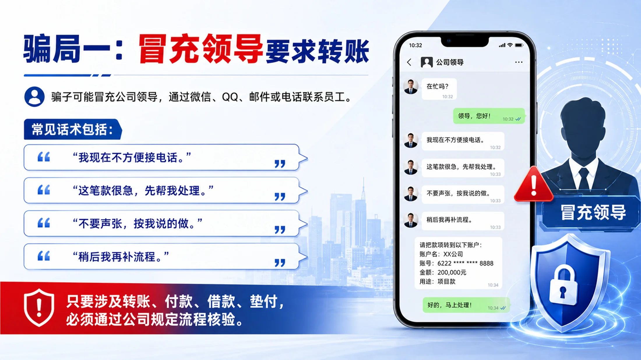 员工反诈防骗培训PPT课件｜企业反诈骗安全教育｜防范电信网络诈骗模板 - 预览图8