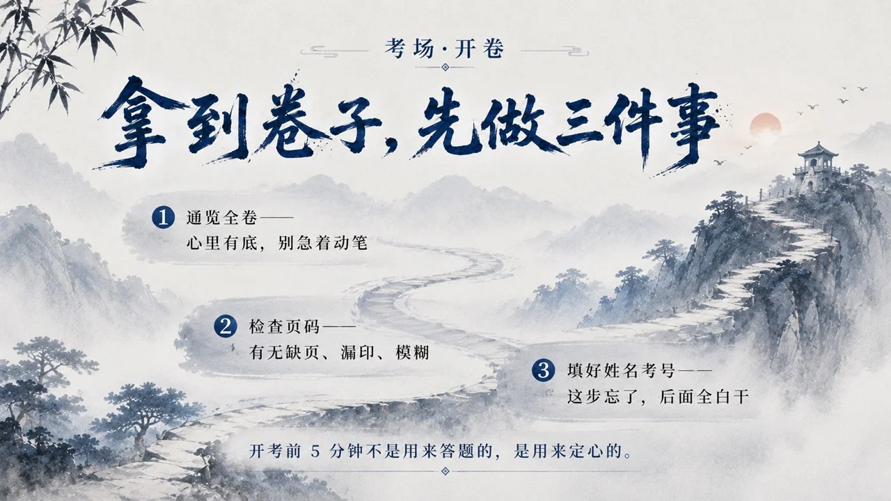 高考考场实用策略班会课：愿你落笔无悔 收剑从容PPT - 预览图11