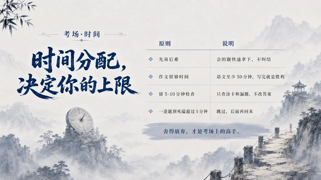 高考考场实用策略班会课：愿你落笔无悔 收剑从容PPT - 预览图12