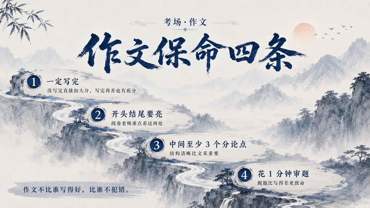 高考考场实用策略班会课：愿你落笔无悔 收剑从容PPT - 预览图14