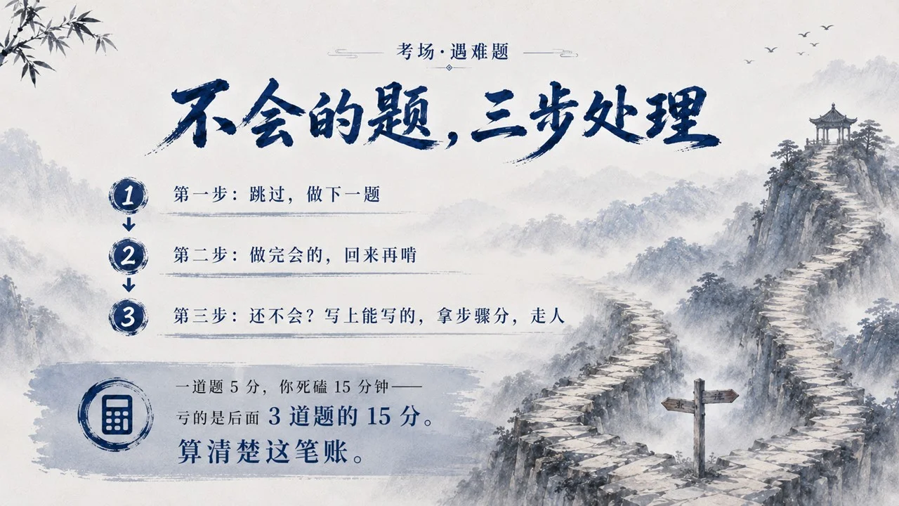 高考考场实用策略班会课：愿你落笔无悔 收剑从容PPT - 预览图15