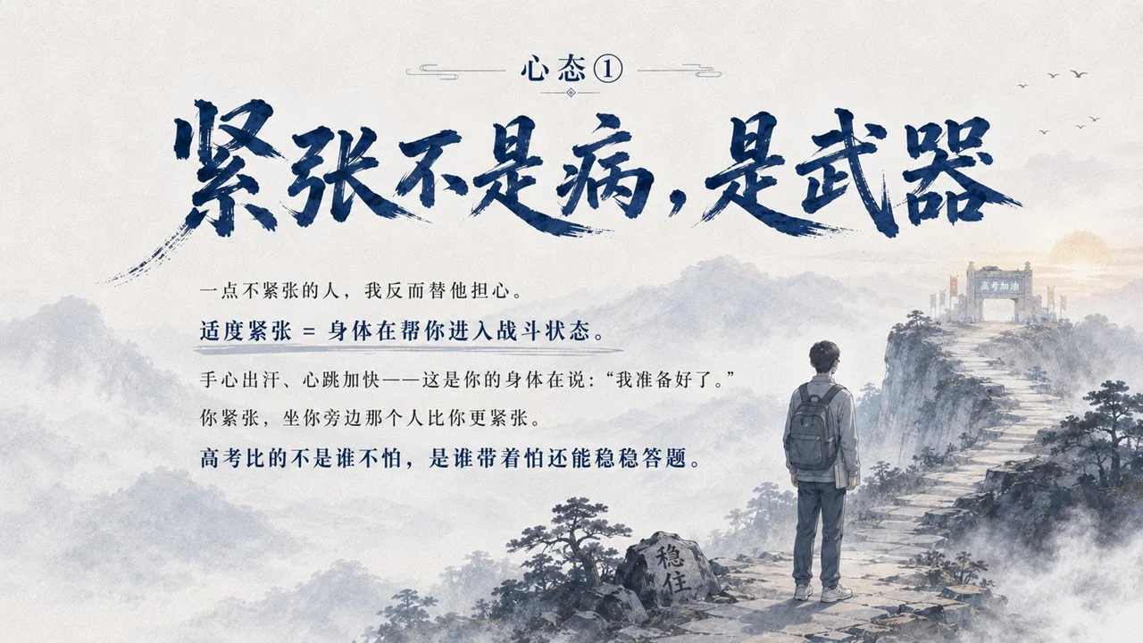 高考考场实用策略班会课：愿你落笔无悔 收剑从容PPT - 预览图2