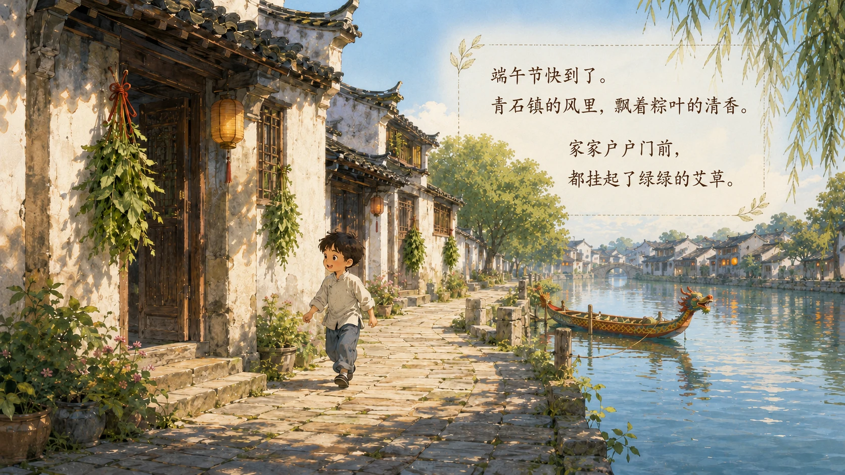 【节日专题】端午节绘本-河里那只会发光的粽子 - 预览图2