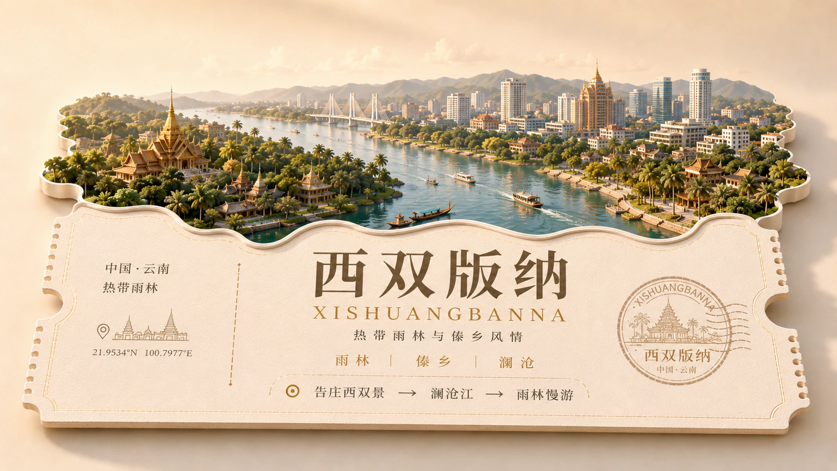 一城一券｜中国最值得旅行的100座城市PPT主视觉 - 预览图12