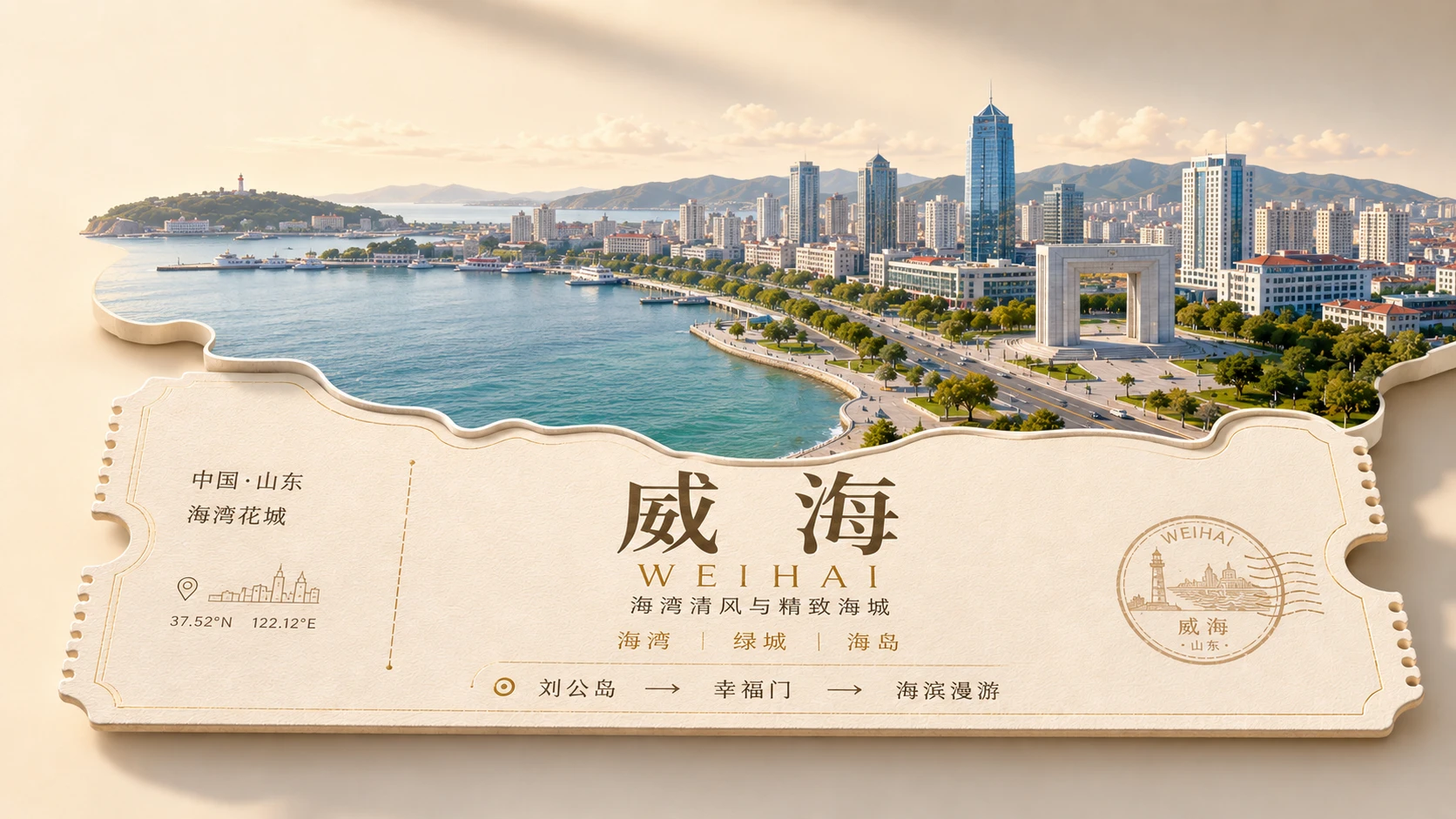 一城一券｜中国最值得旅行的100座城市PPT主视觉 - 预览图17