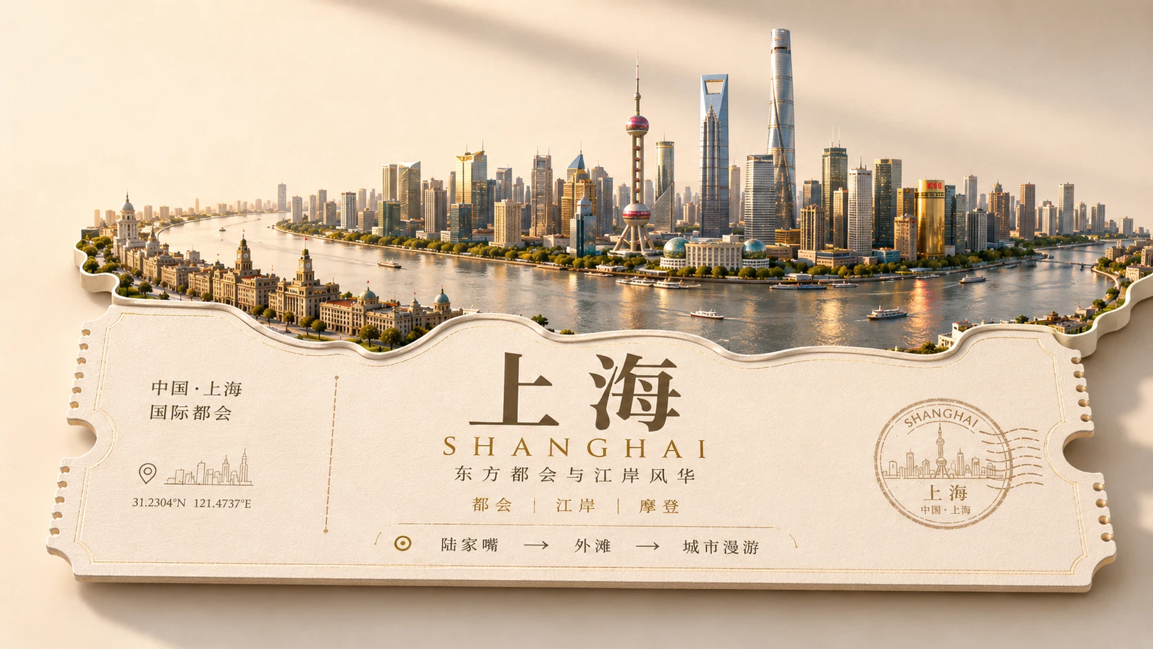 一城一券｜中国最值得旅行的100座城市PPT主视觉 - 预览图2