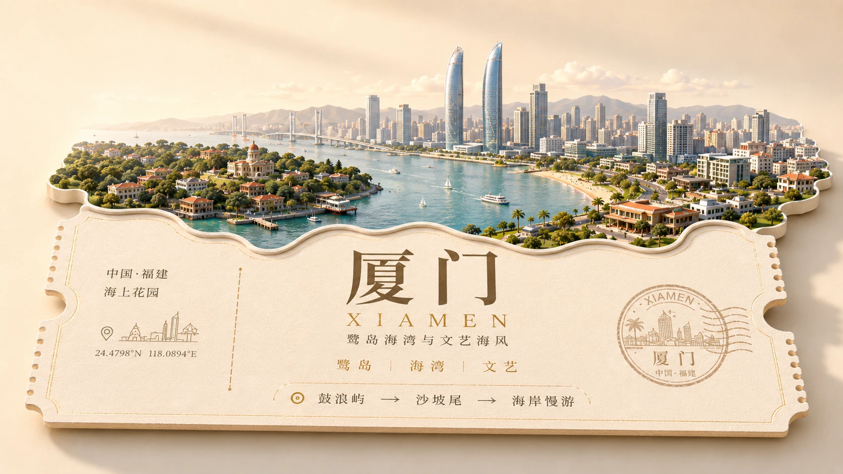 一城一券｜中国最值得旅行的100座城市PPT主视觉 - 预览图10