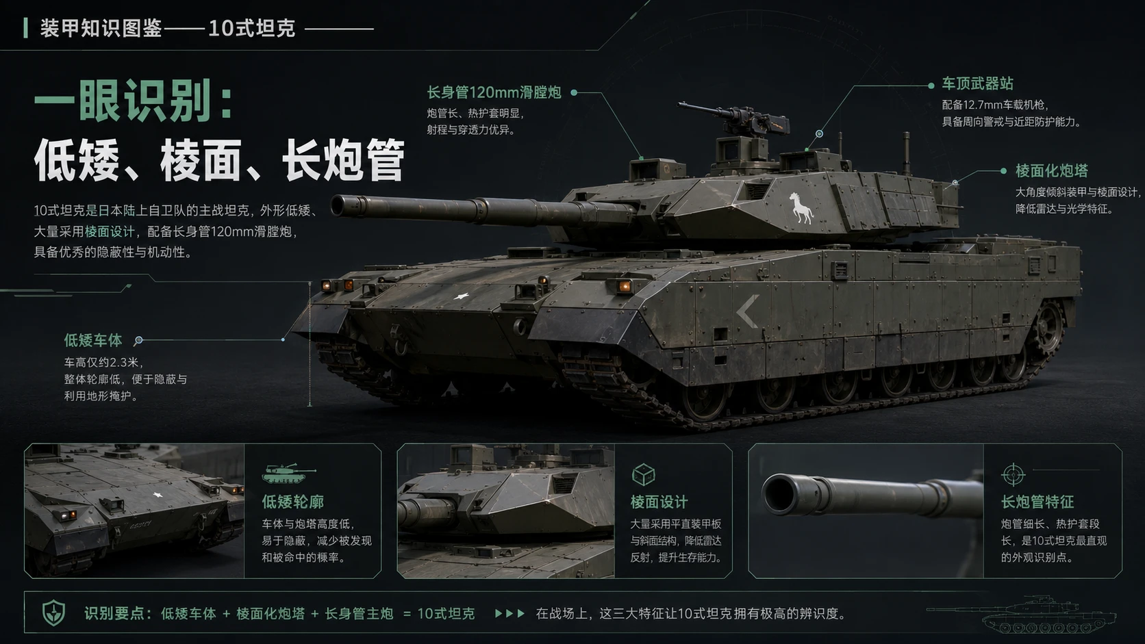 万物知识图鉴系列作品PPT——10式坦克 - 预览图3