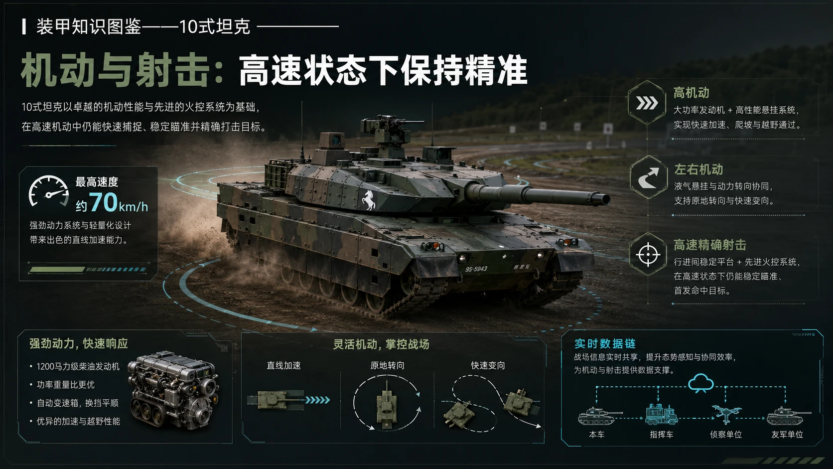万物知识图鉴系列作品PPT——10式坦克 - 预览图7