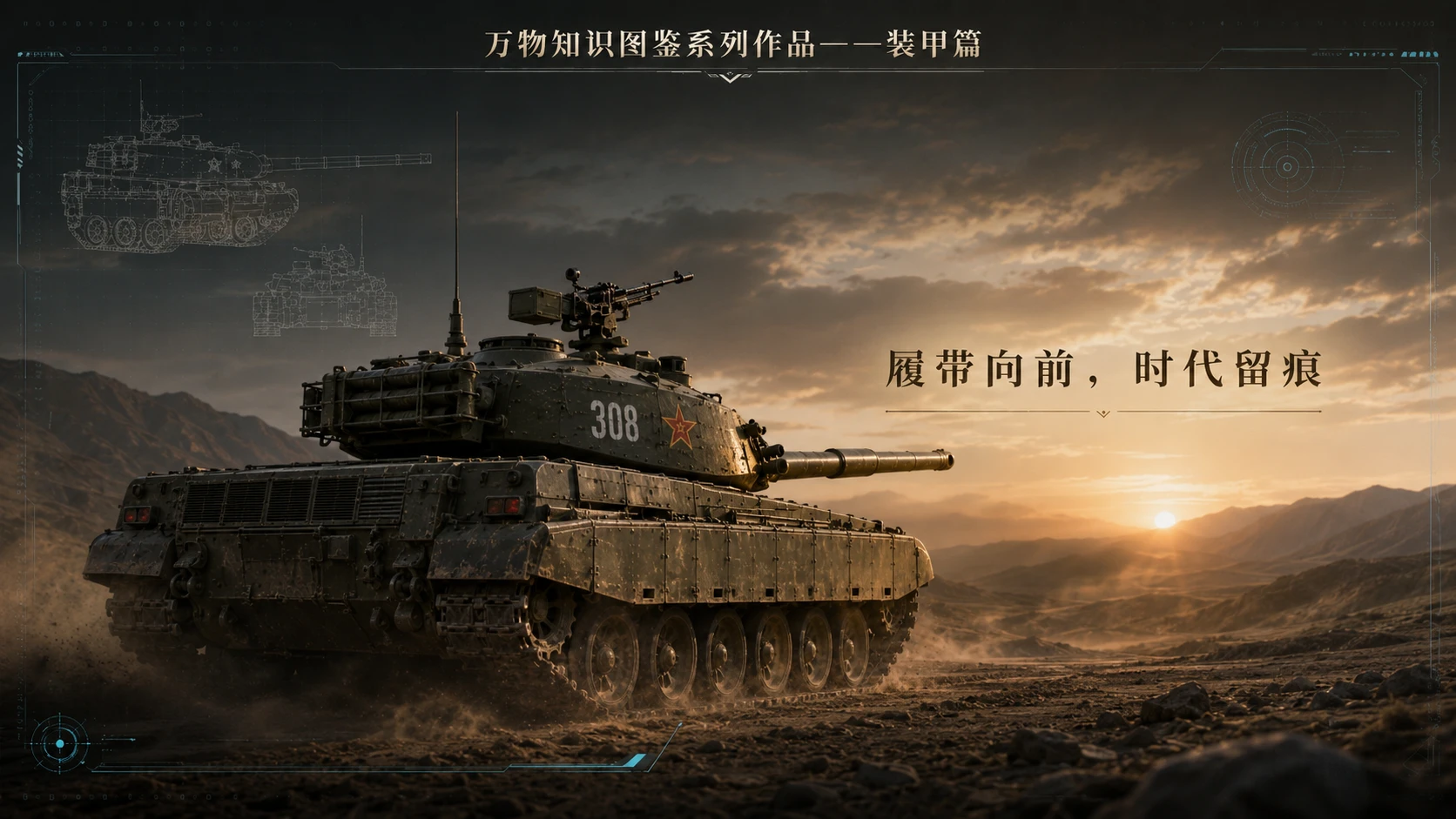 万物知识图鉴系列作品PPT——88式坦克 - 预览图10