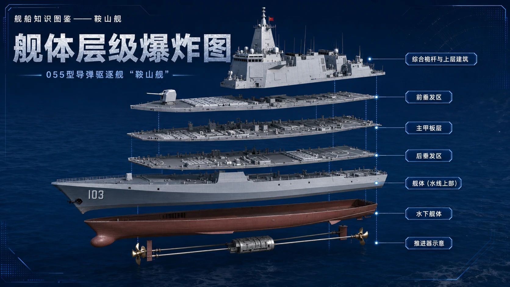 万物知识图鉴系列作品PPT——鞍山舰 - 预览图4
