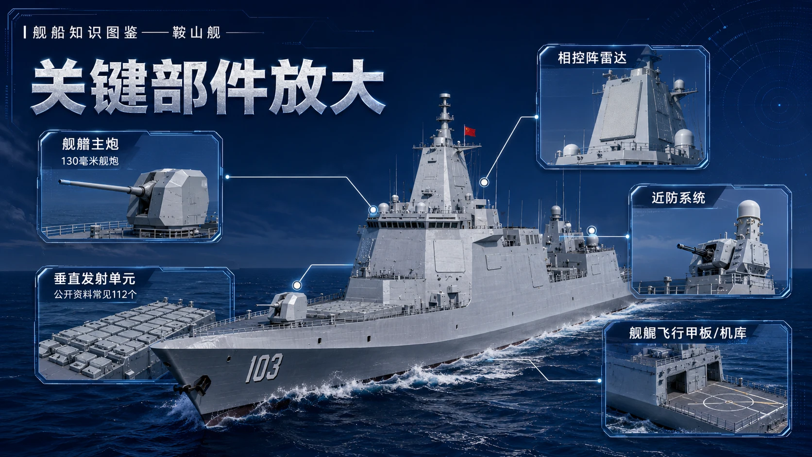 万物知识图鉴系列作品PPT——鞍山舰 - 预览图6