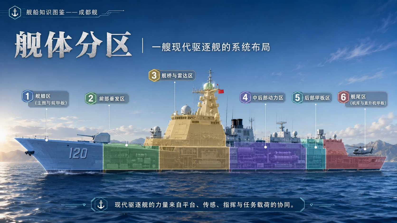 万物知识图鉴系列作品PPT——成都舰 - 预览图5