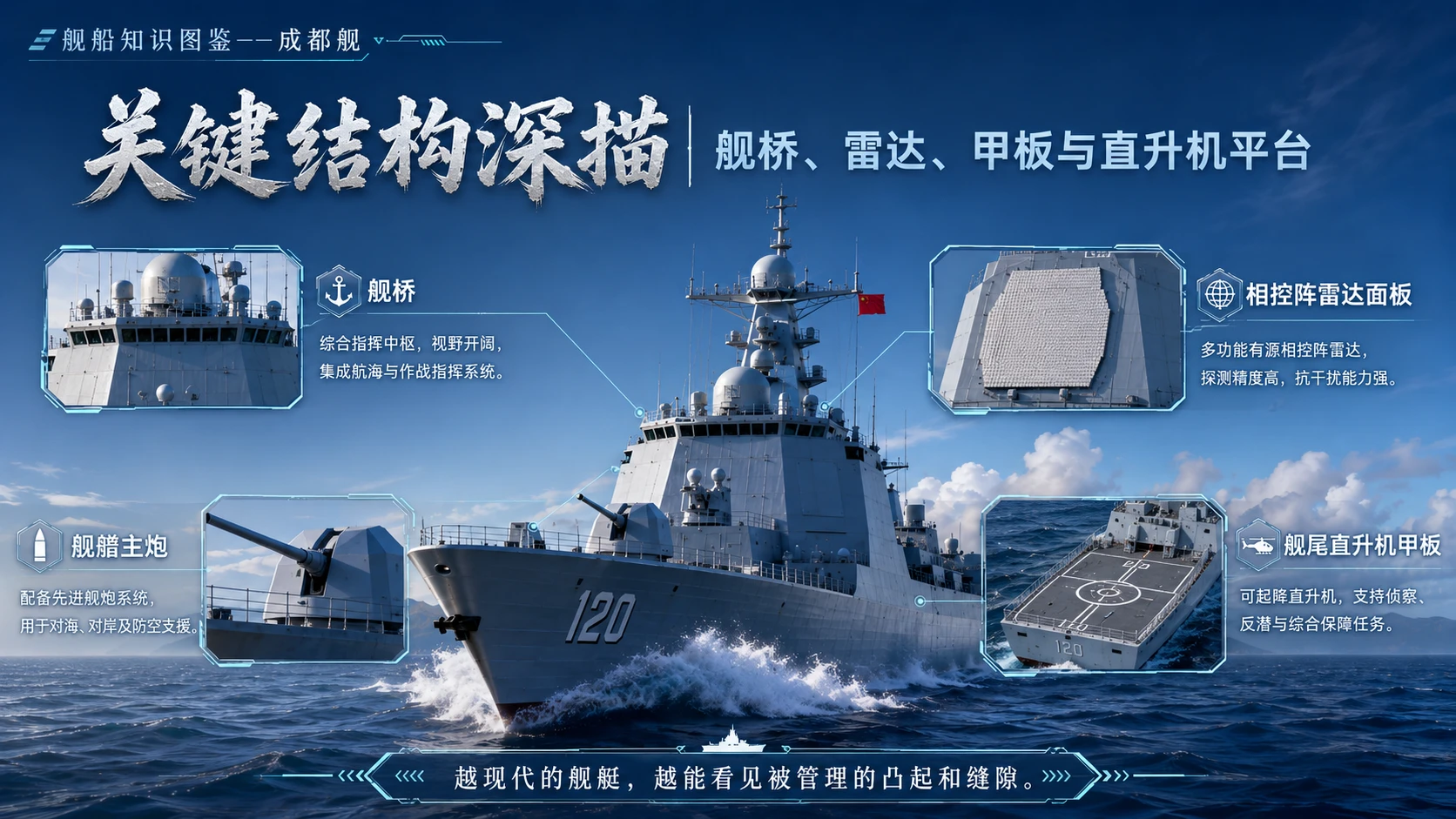 万物知识图鉴系列作品PPT——成都舰 - 预览图7
