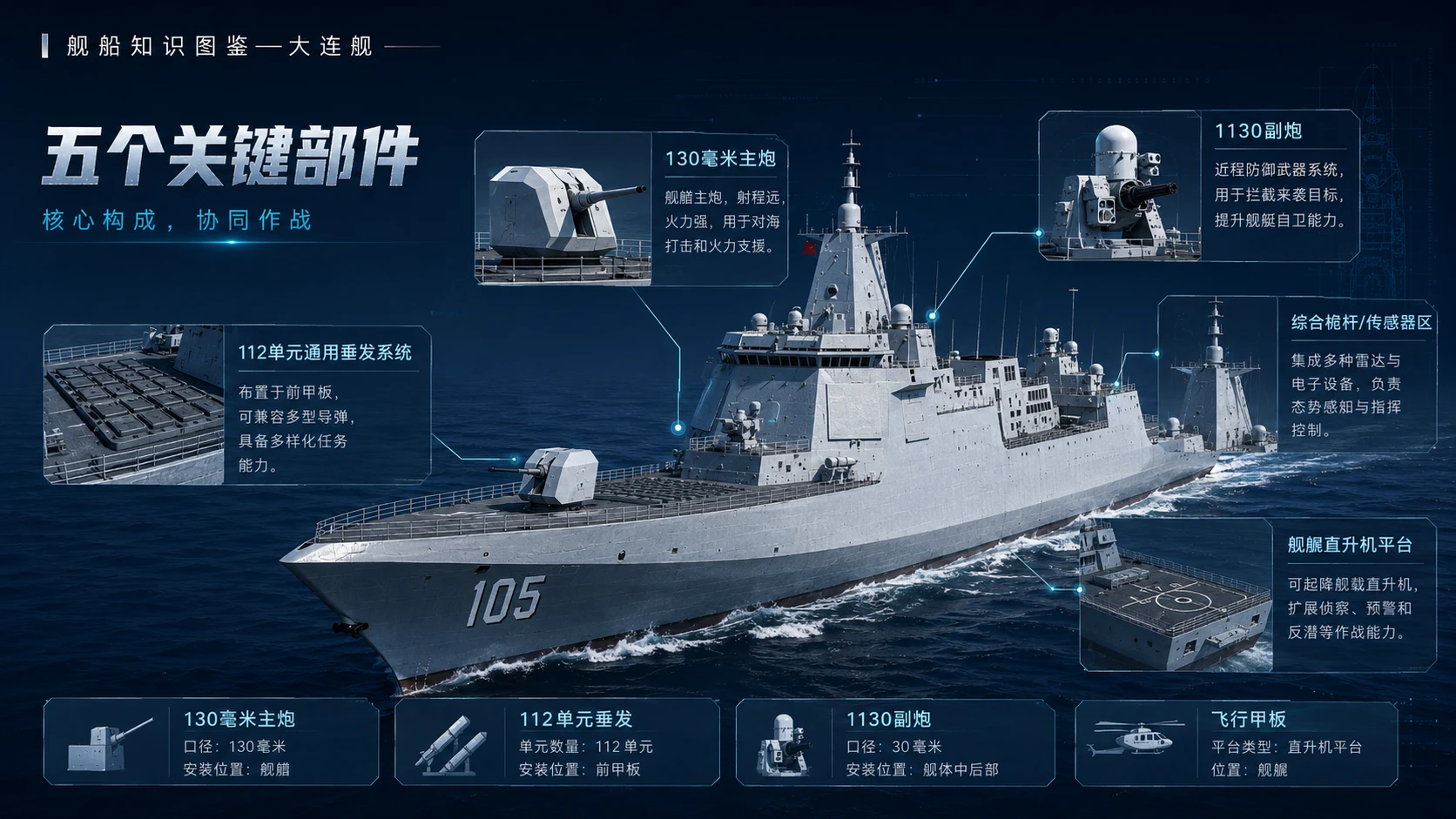 万物知识图鉴系列作品PPT——大连舰 - 预览图6