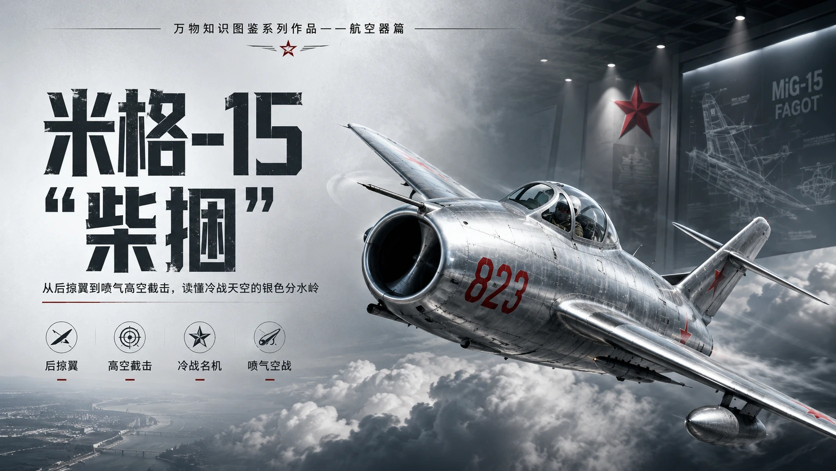 万物知识图鉴系列作品PPT——米格-15_柴捆 - 预览图1