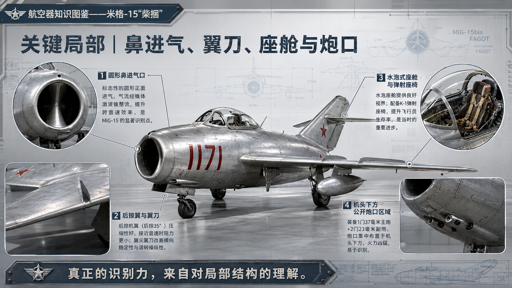 万物知识图鉴系列作品PPT——米格-15_柴捆 - 预览图7
