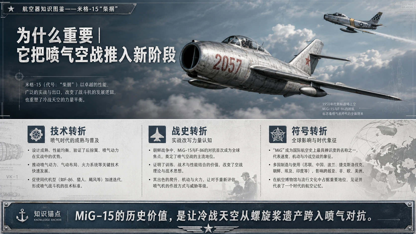 万物知识图鉴系列作品PPT——米格-15_柴捆 - 预览图9