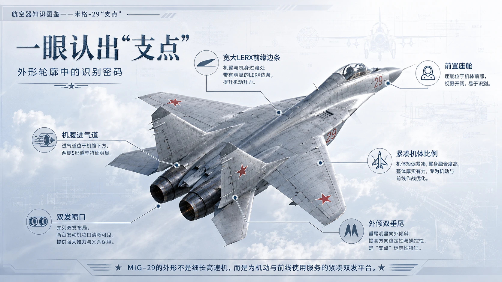 万物知识图鉴系列作品PPT——米格-29支点 - 预览图3