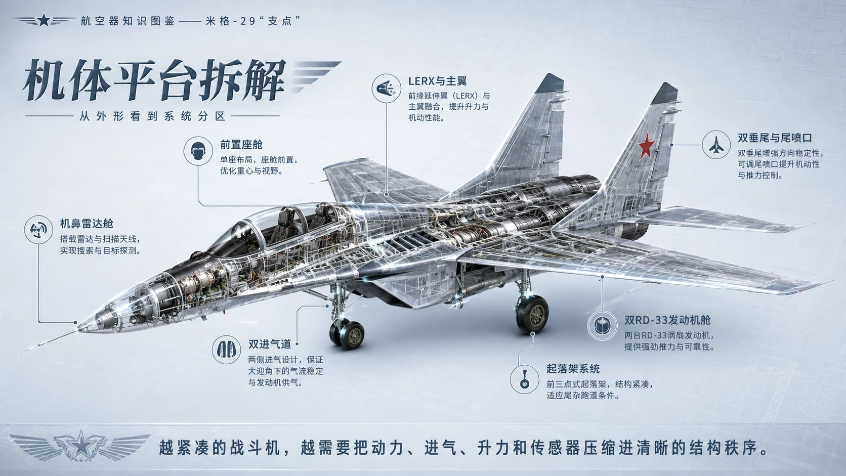 万物知识图鉴系列作品PPT——米格-29支点 - 预览图5