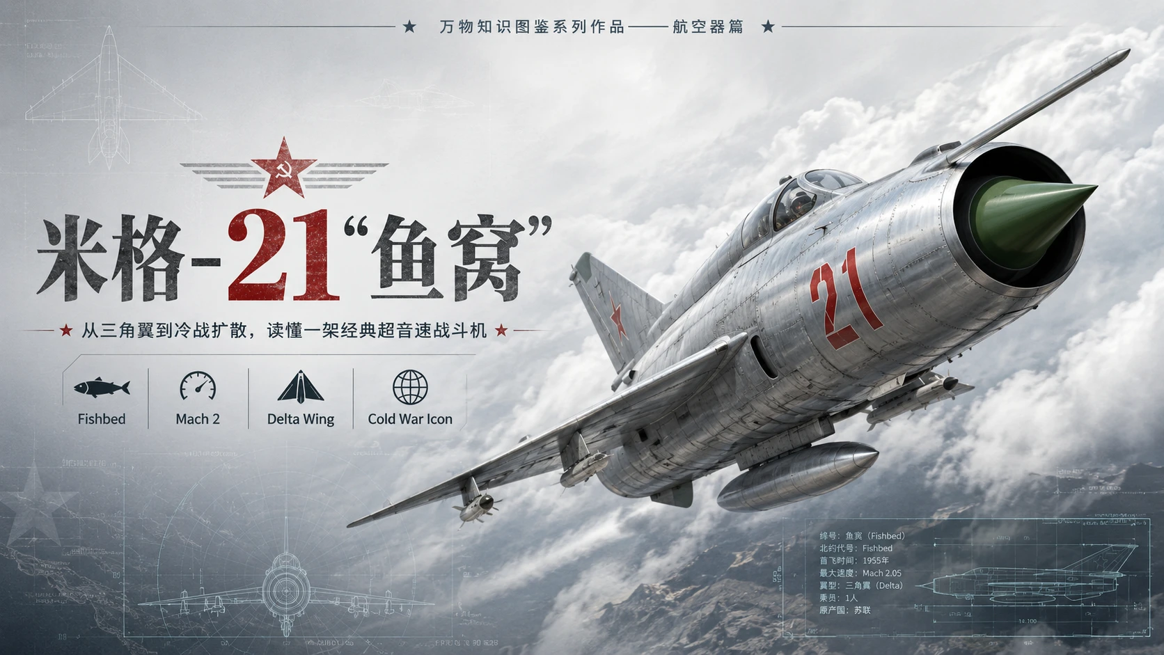 万物知识图鉴系列作品PPT——米格21鱼窝 - 预览图9