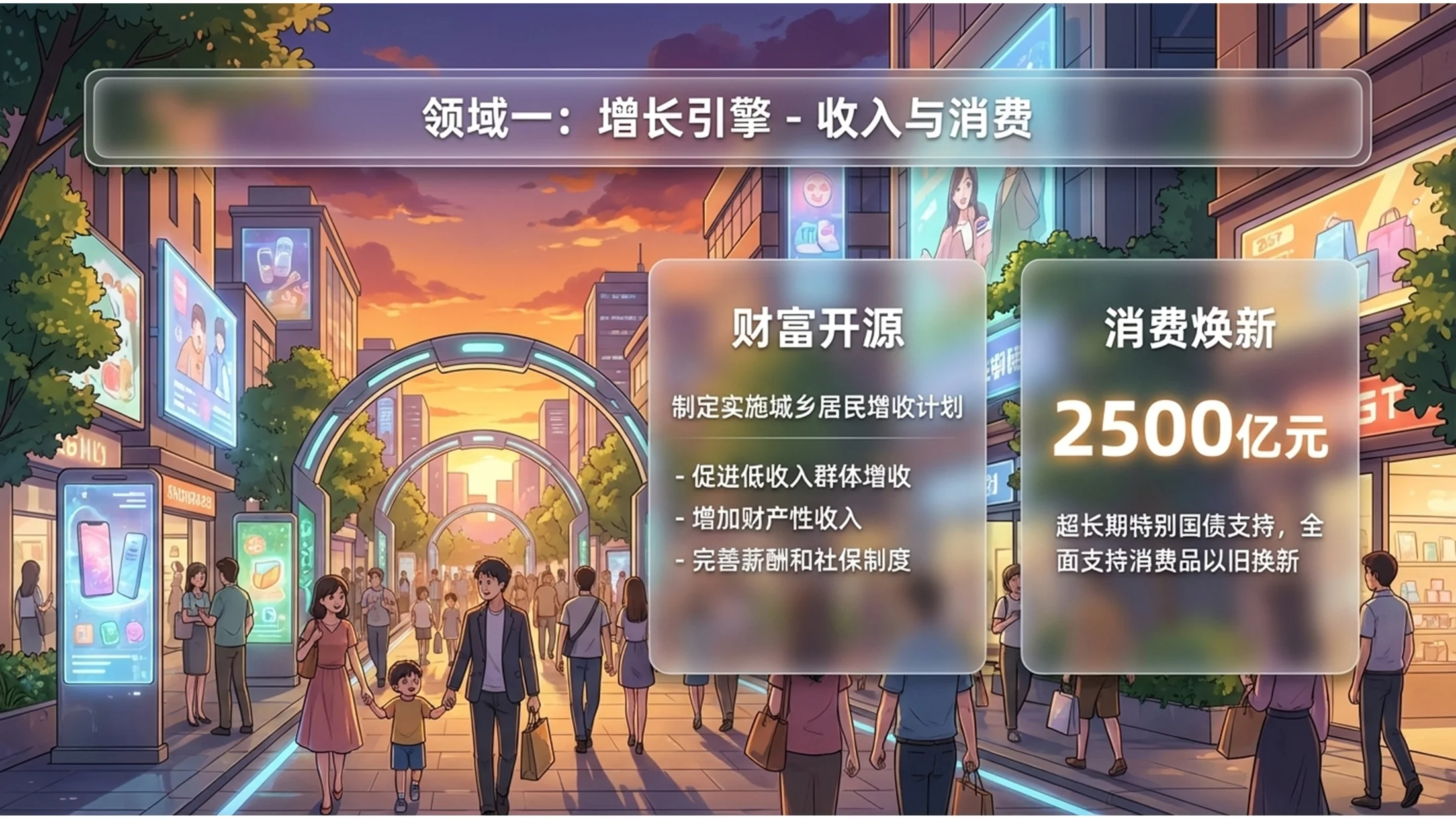 Niji日式漫画风格政府工作报告PPT - 预览图6