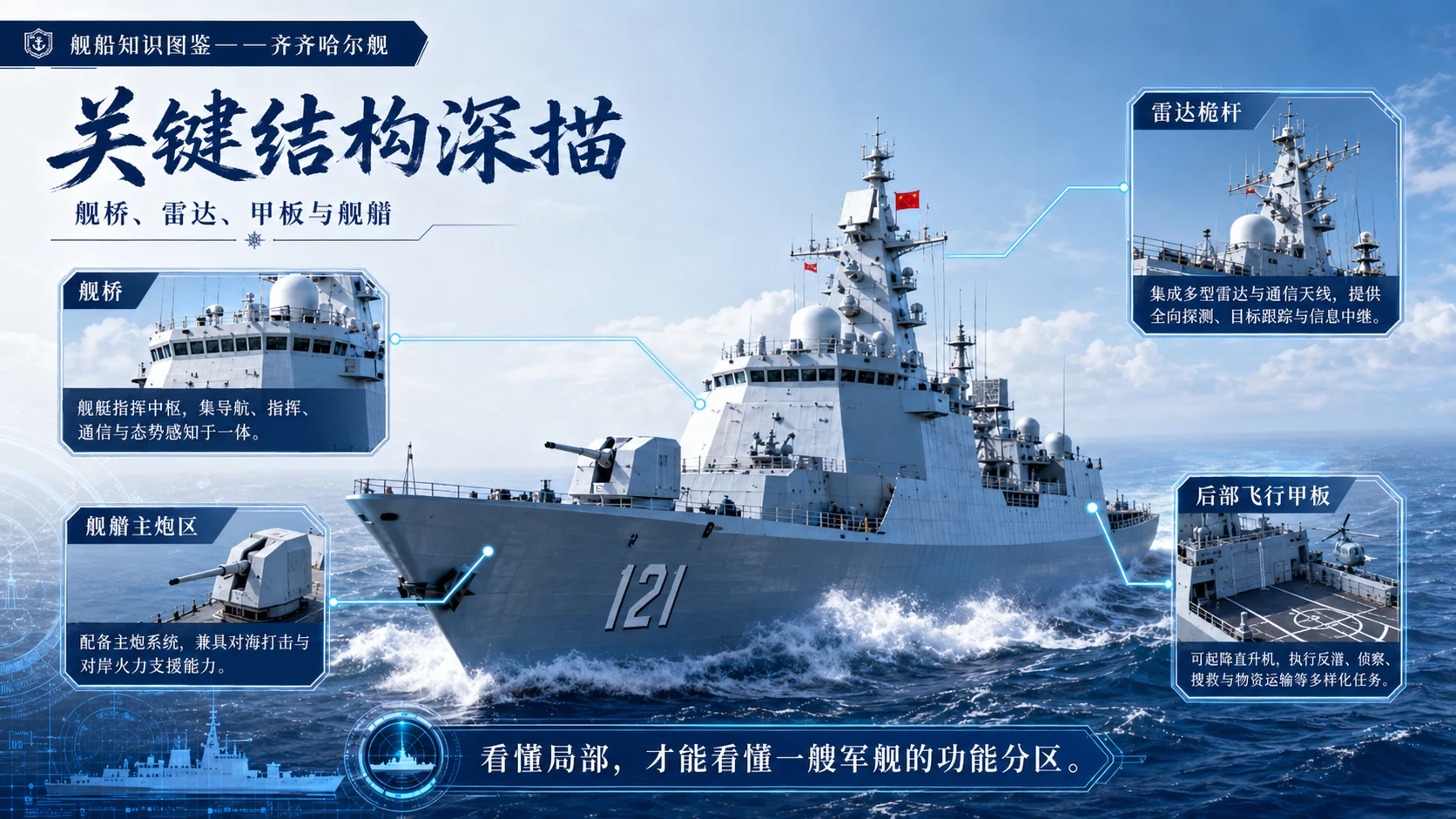 万物知识图鉴系列作品PPT——齐齐哈尔舰 - 预览图7