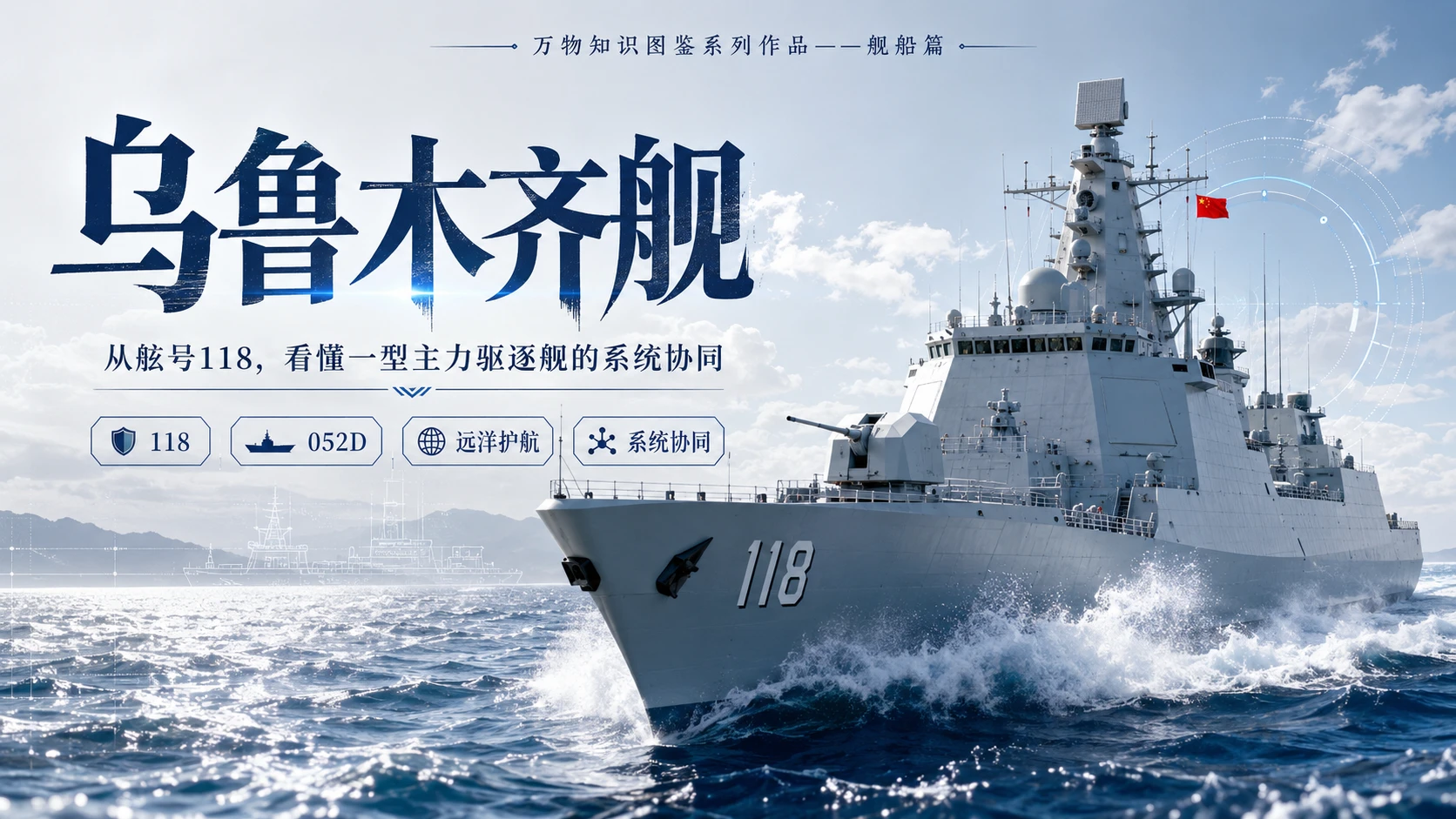 万物知识图鉴系列作品PPT——乌鲁木齐舰 - 预览图1