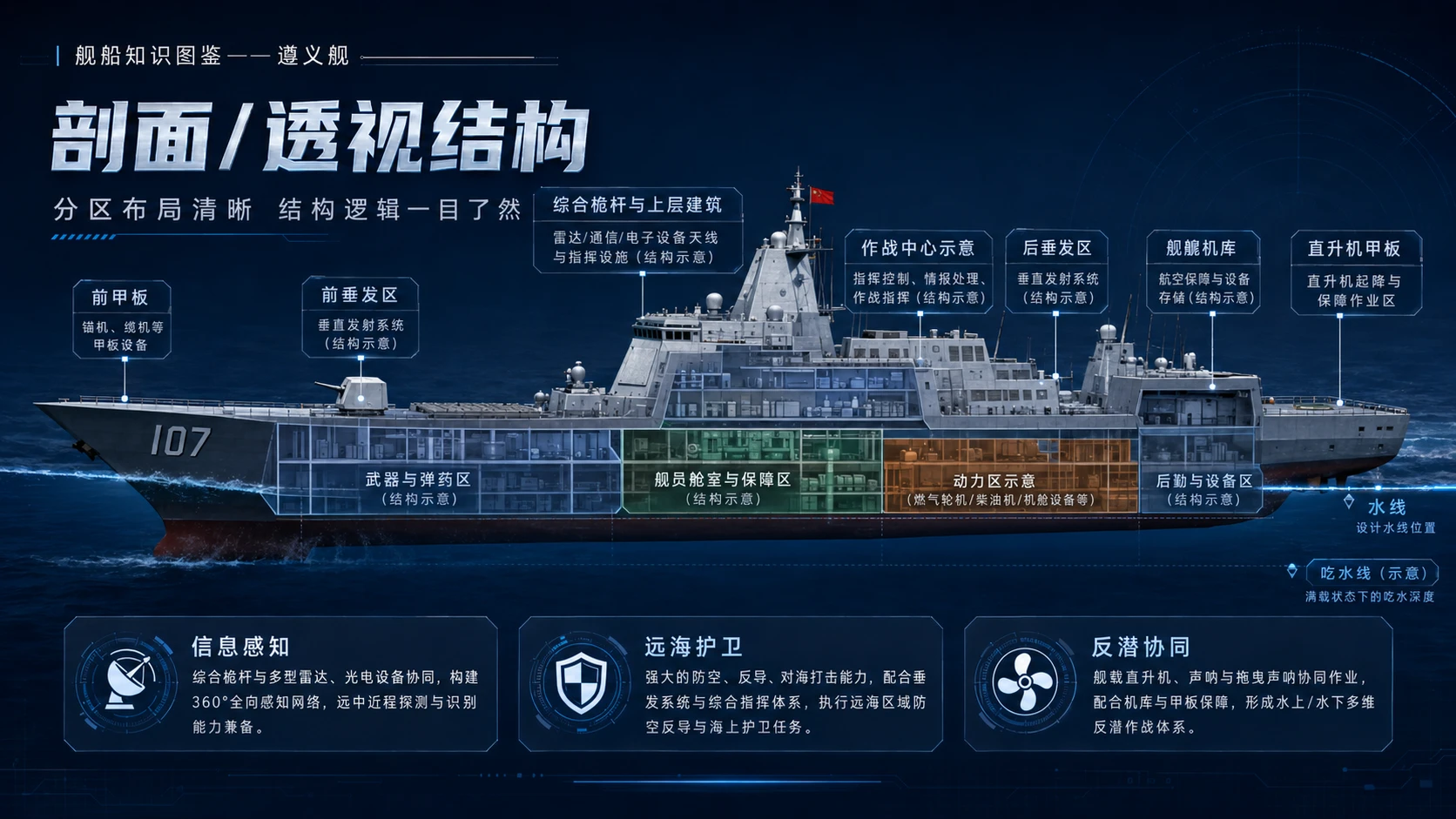万物知识图鉴系列作品PPT——遵义舰 - 预览图5