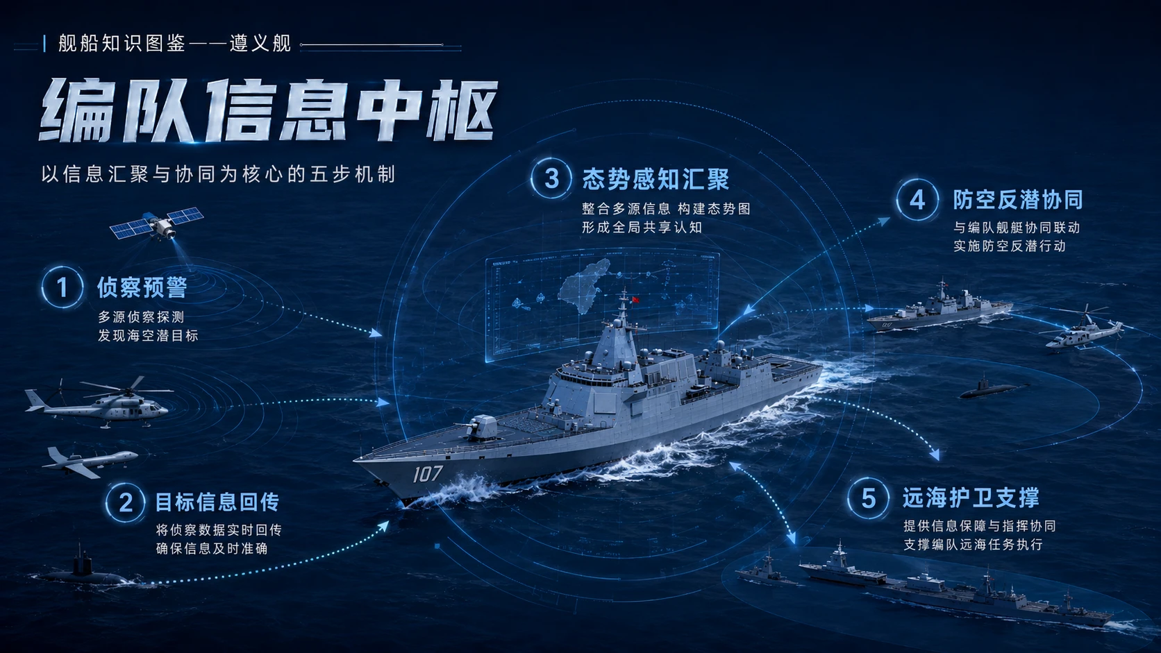 万物知识图鉴系列作品PPT——遵义舰 - 预览图7