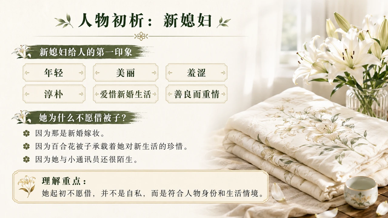 统编版高中语文课件《《百合花》（第一课时） - 预览图3