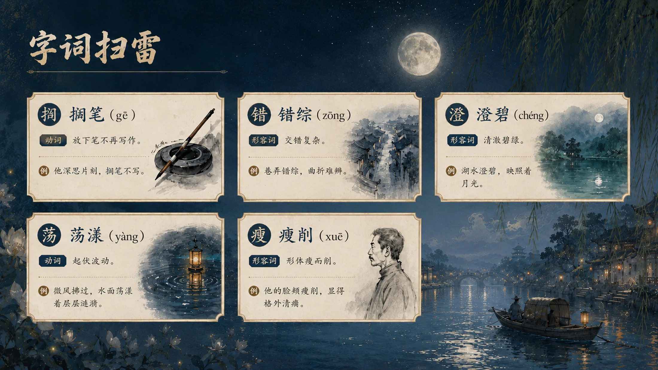 部编版小学语文六年级上册《好的故事》PPT课件｜鲁迅文学水墨公开课模板 - 预览图4