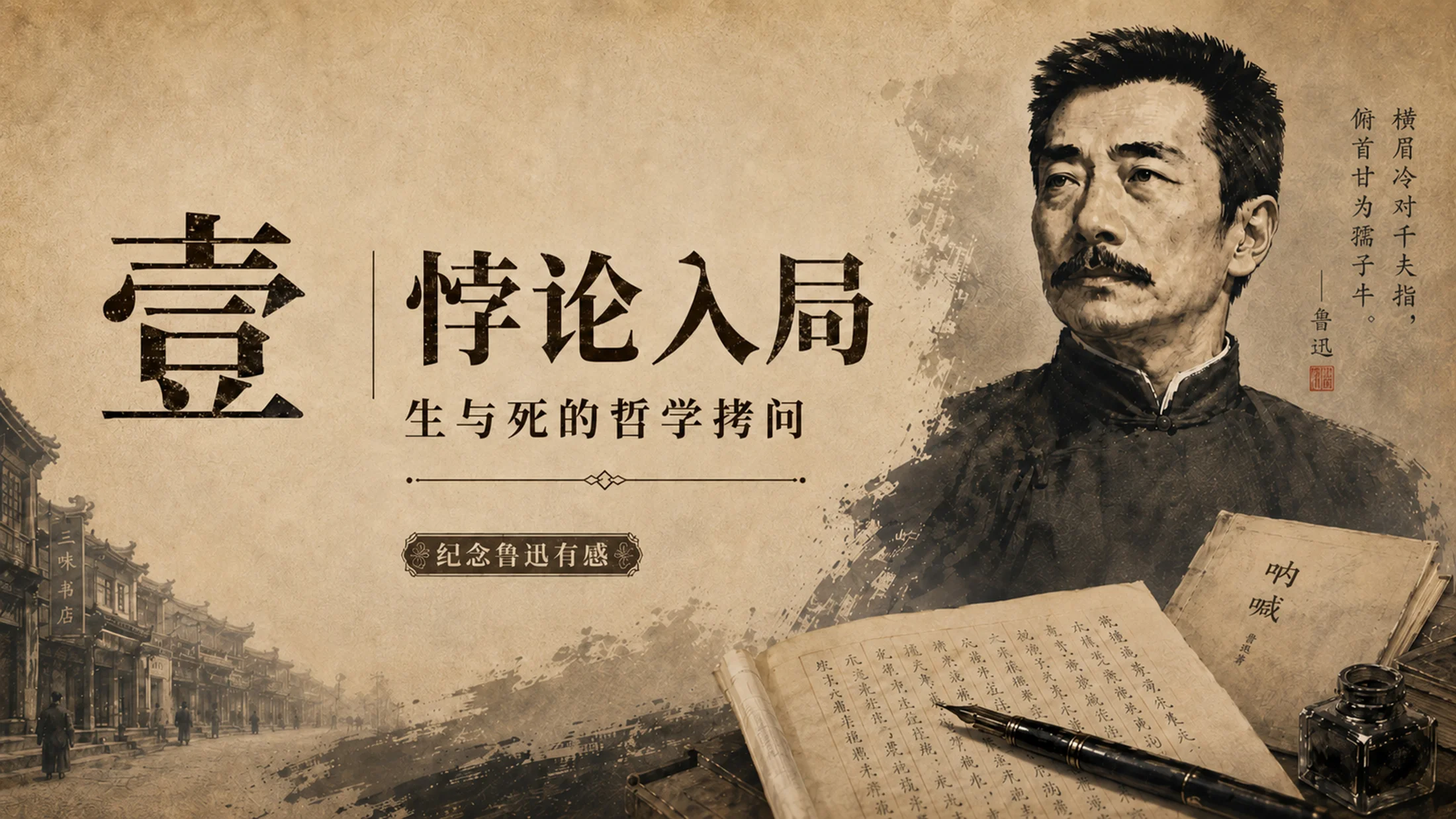 部编版小学语文六年级上册《有的人——纪念鲁迅有感》PPT课件｜鲁迅纪念诗歌朗诵公开课模板 - 预览图3