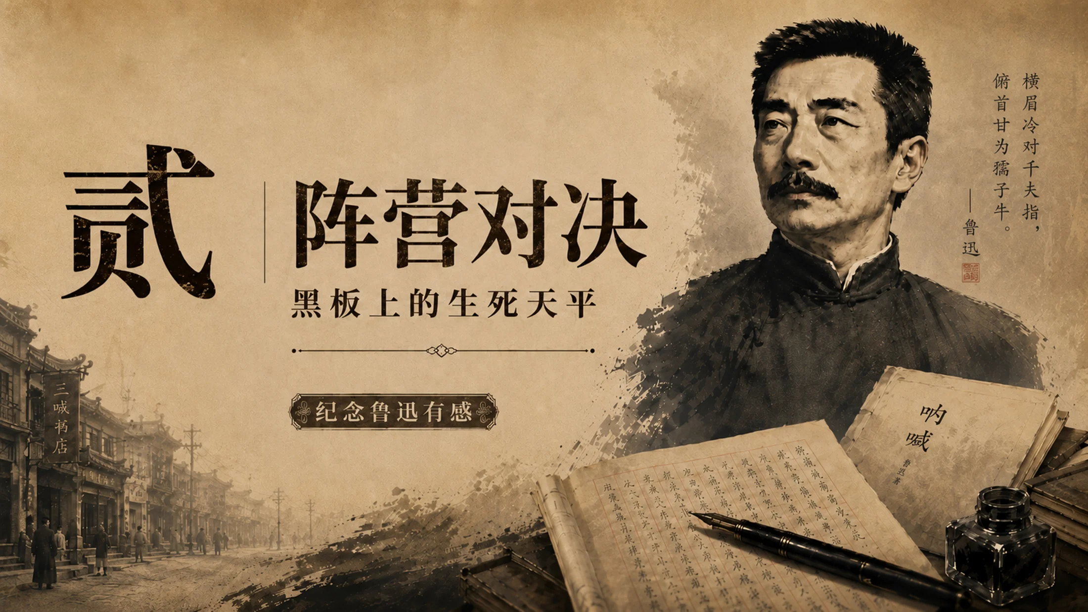 部编版小学语文六年级上册《有的人——纪念鲁迅有感》PPT课件｜鲁迅纪念诗歌朗诵公开课模板 - 预览图6
