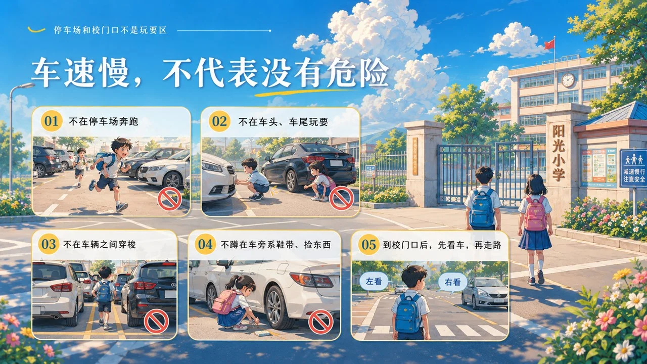 乡镇乡村小学生交通安全知识培训课PPT - 预览图11