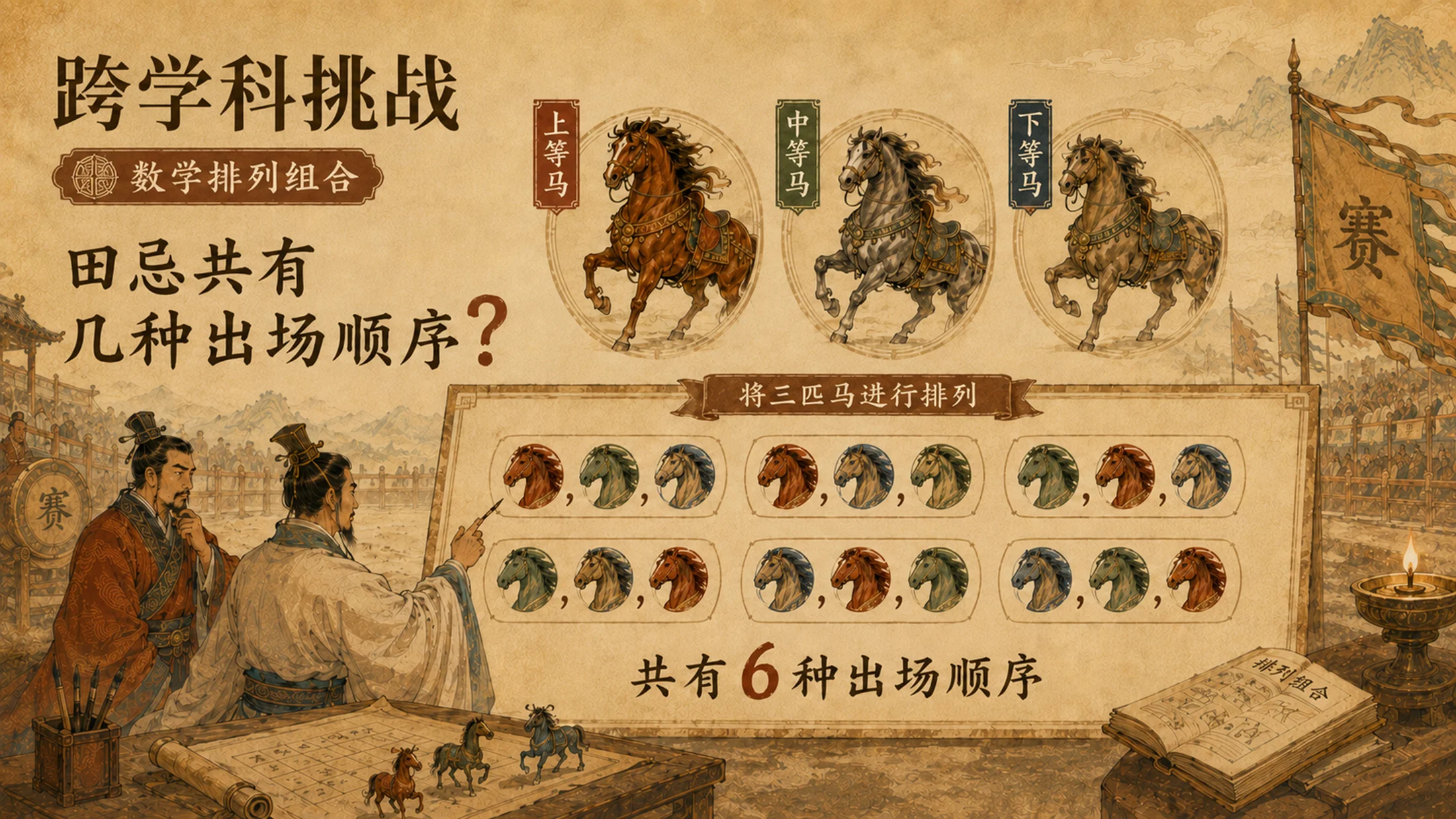 部编版小学语文五年级下册《田忌赛马》PPT课件｜历史智慧故事公开课模板 - 预览图11