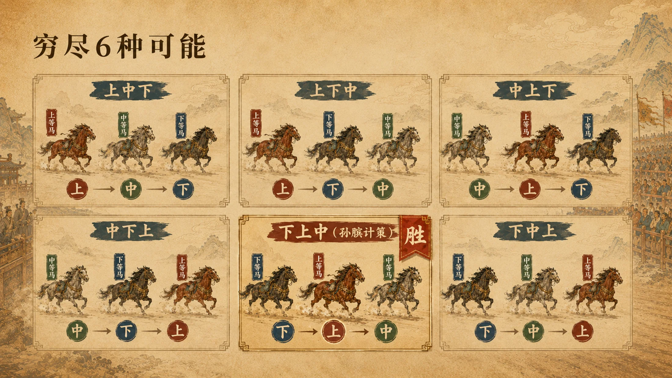 部编版小学语文五年级下册《田忌赛马》PPT课件｜历史智慧故事公开课模板 - 预览图12