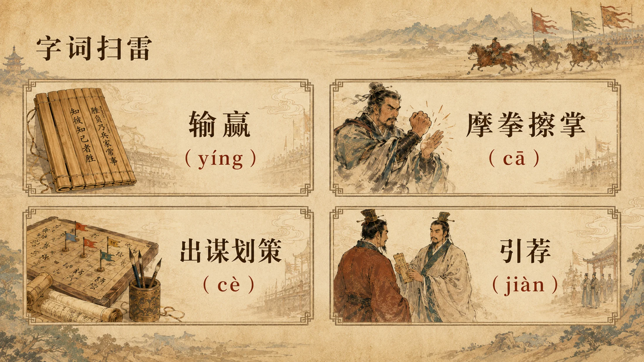 部编版小学语文五年级下册《田忌赛马》PPT课件｜历史智慧故事公开课模板 - 预览图4