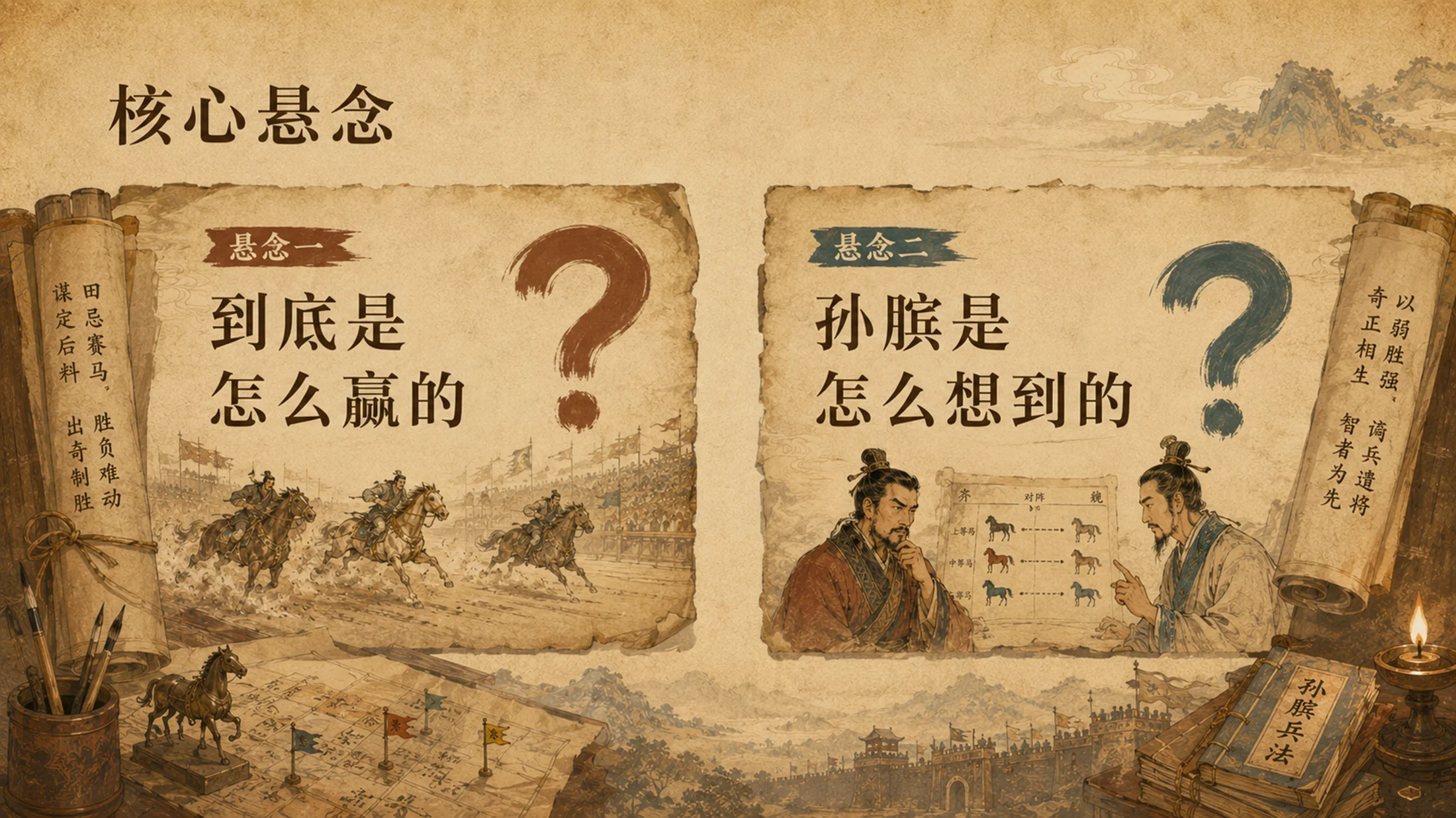 部编版小学语文五年级下册《田忌赛马》PPT课件｜历史智慧故事公开课模板 - 预览图6