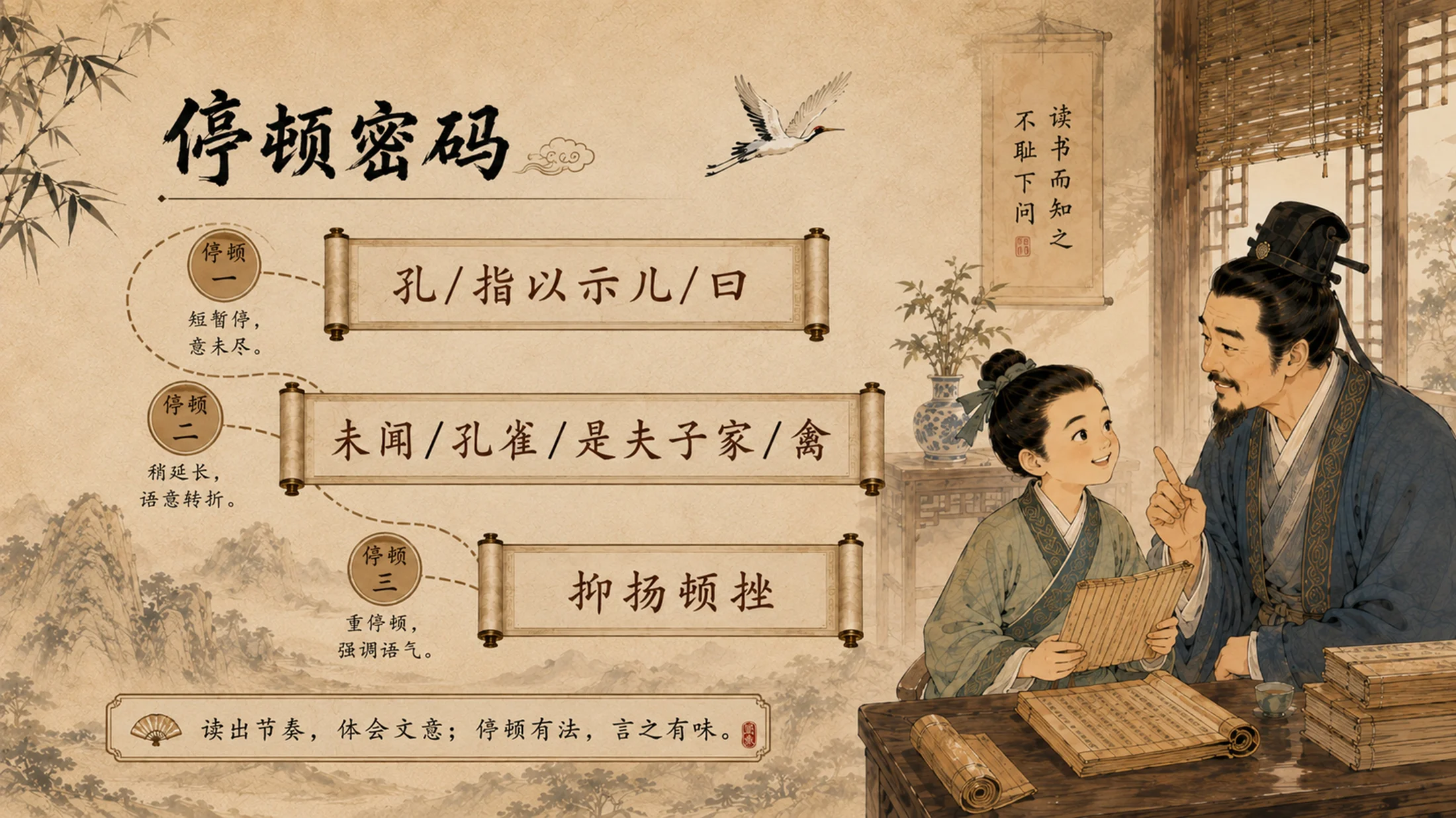 部编版小学语文五年级下册《杨氏之子》PPT课件｜小学文言文启蒙公开课模板 - 预览图9