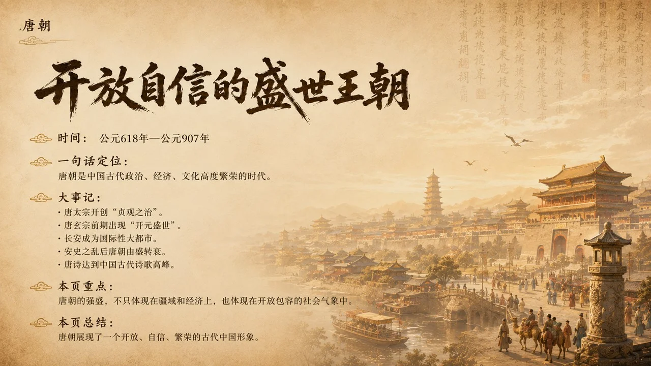 中国历史朝代与重要时期简介PPT - 预览图14
