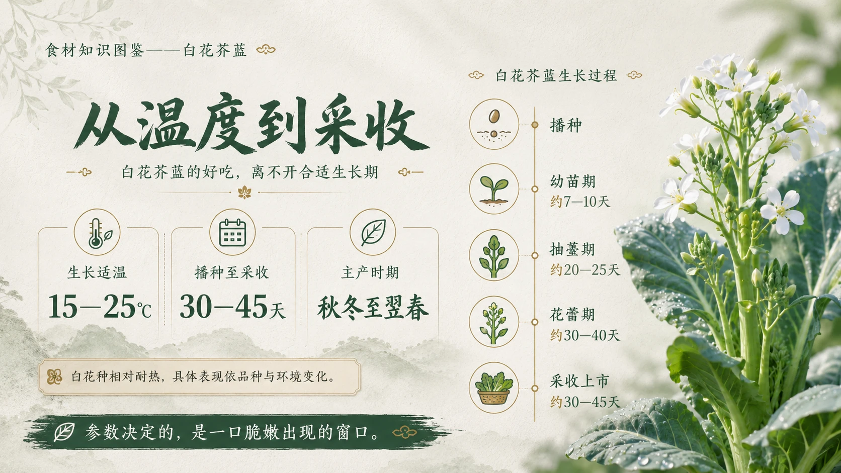 万物知识图鉴系列作品PPT——白花芥蓝 - 预览图4