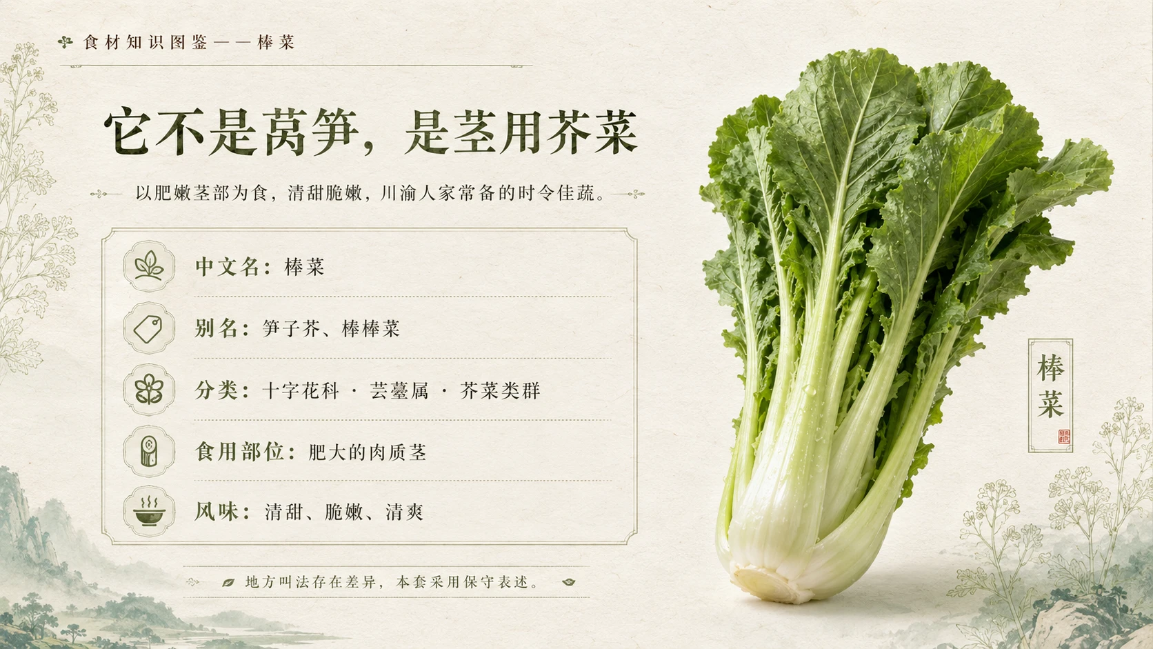 万物知识图鉴系列作品PPT——棒菜 - 预览图2
