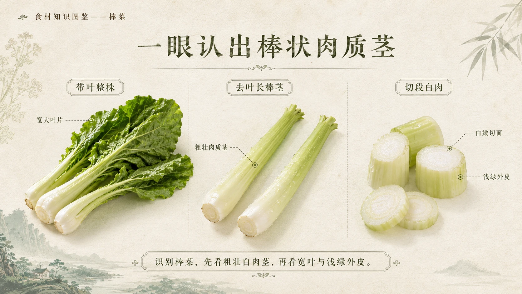 万物知识图鉴系列作品PPT——棒菜 - 预览图3